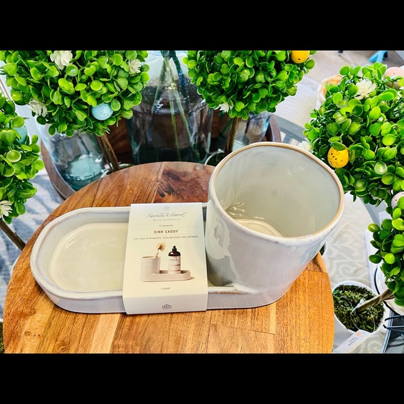 Hearth & Hand Stoneware Kitchen Sink Caddy - Picture 11 of 16